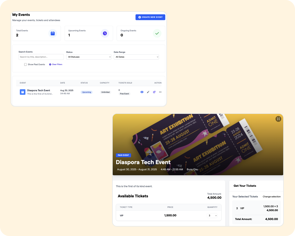 events ticketing